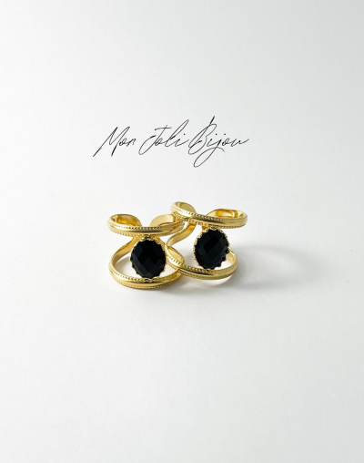 Bague Pierre Noire